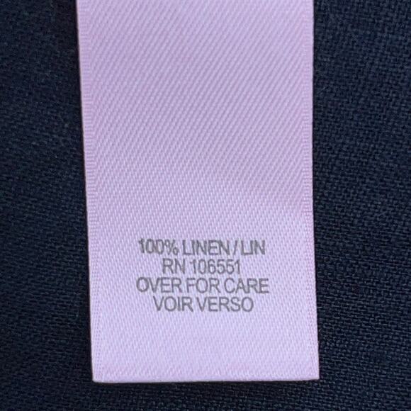 Calypso St Barths Womens Size XS Tunic Blouse Split Neck Flared Sleeve Midnight - Picture 13 of 15